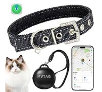 Aoikoy Collier GPS Gatto, Taille Ajustable, Convient aux Petits, Moyens et Grands Chats, Pas de Frais mensuels, étanchéité IP67, Compatible iOS Uniquement !