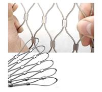 Aoisavch Fil Fer à Poule en Acier Inoxydable, Filet à câble en Acier Inoxydable, Filet Protection Contre Les Chutes 10/8/5cm, Fil Fer à Poule for Le Jardin Color : 8cm, Size : 0.8x1m(2.6x3.3ft)