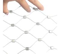 Aoisavch Filet en Corde tissée, Filet en Acier Inoxydable 5 cm for la Protection du Jardin, Filet prévention des Chutes d'escalier (0.8x1m/2.6x3.3ft)