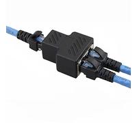 Aoiutrn Adaptateur répartiteur réseau RJ45 1 à 2 ports femelles double prise Ethernet 8P8C Rallonge câble réseau LAN pour Cat5, Cat5e, Cat6, Cat7