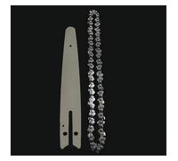 AOIUU Chaîne for mini-tronçonneuse 8 pouces 1/4"P Scie électrique 45 nœuds 22 couteaux Lame de scie Mini-guide de chaîne sans fil for tronçonneuse forestière(8-inch Set3)