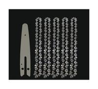 AOIUU Chaînes de tronçonneuse en acier de 6 pouces for mini-tronçonneuses électriques de 1/4 po, accessoires de remplacement for mini-tronçonneuses électriques de 6 pouces. Tronçonneuse de 6 pouces(6-