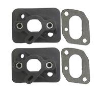 AOIUU Collecteur d'admission de débroussailleuse, 2 jeux, for pièces de tondeuse 40-5 43CC 52CC, connecteur de Base de carburateur, tuyau d'admission, adaptateur de carburateur