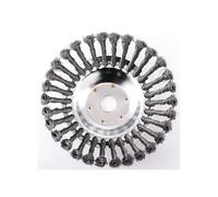AOIUU Convient aux têtes de coupe-herbe à disque à brosse métallique torsadée et dérouillante for tondeuse à gazon(5 Inch)
