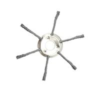 AOIUU Convient for la tête de coupe-herbe universelle LUSQI 8 9 pouces, roue métallique améliorée, brosse anti-mauvaises herbes, anti-rouille for débroussailleuse à essence(8inch 6 claws 70mm)