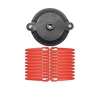 AOIUU Convient for Parkside for PRTA 20Li A1311046, tête de débroussailleuse, pièces de lame en plastique, 1 pièce(Cutter Head Blades)