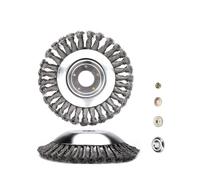 AOIUU Convient for tête de coupe-bordures universelle à roue métallique de 6 à 8 pouces for désherbeur à disque for outil électrique(6inch and accessorie)