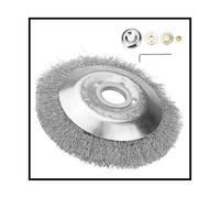 AOIUU Convient for tête de coupe-herbe universelle de 6 à 8 pouces, disque de brosse métallique for tondeuse à gazon, outil de jardin(8 inch with 4 Parts)