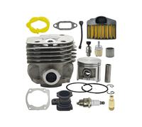 AOIUU Convient for tronçonneuse HUS 365 362 371 372 XP Remplace 503909271 W Joint de filtre à air de carburant Kit de soufflet d'admission de piston de cylindre de 50 mm