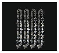 AOIUU Guide de tronçonneuse électrique de 4 pouces, remplacement de mini-chaînes de tronçonneuse, pièces de scie électrique de jardin de 4 pouces, outils électriques, lame(4pcs 4-inch Chain)