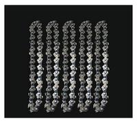 AOIUU Guide de tronçonneuse électrique de 4 pouces, remplacement de mini-chaînes de tronçonneuse, pièces de scie électrique de jardin de 4 pouces, outils électriques, lame(5pcs 4-inch Chain)