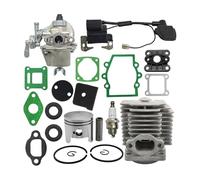 AOIUU Kit de bobine d'allumage de carburateur, cylindre et Piston de 40mm adapté for Robin NB411 CG411, élément de filtre à Air, joint de collecteur d'admission, jeu de joints d'huile