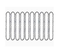 AOIUU Lame de chaîne de tronçonneuse 4/6/8/10/12/14/16/18/20 pouces, pas de 1/4 3/8 325, calibre 043 050 058, scie à chaîne électrique à essence(10PCS Chain,8 inch 050 33 DL)