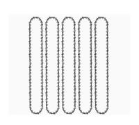 AOIUU Lame de tronçonneuse à essence 16" 64 DL, pas de 0,325", dent de guidage de 0,058", fraises arrondies for la coupe du bois(5pcs 16-inch Chain)