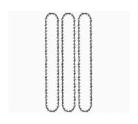 AOIUU Lame de tronçonneuse à essence 16" 64 DL, pas de 0,325", dent de guidage de 0,058", fraises arrondies for la coupe du bois(3pcs 16-inch Chain)