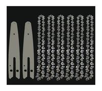 AOIUU Lames de tronçonneuse 4"/6"/8" for couper le bois, calibre 0,043", 1/4" LP, 28/37/45DL, mini-chaînes de tronçonneuse électriques de remplacement.(Chain Guide Set7,8 inch)