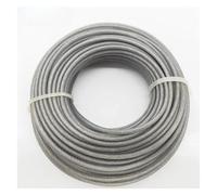AOIUU Lot de 2 câbles ronds en acier et nylon de 2,4/3/4 mm x 15 m for débroussailleuse, accessoires de rechange for tondeuse à gazon(2PC,2.7mm x15m)