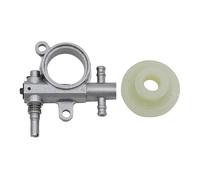 AOIUU Pompe à huile for tronçonneuse 2500, 3800, 25CC, 38CC, avec engrenage à vis sans fin, 1 jeu