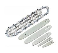 AOIUU Tronçonneuse électrique à essence 4 6 8 10 12 14 16 18 20 pouces 28 33 37 40 45 50 52 55 56 59 62 64 72 76 Lame de scie à chaîne à maillons d'entraînement DL(1PC Guide,12 inch 050 45 DL)