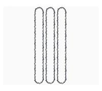 AOIUU Tronçonneuses de 16 pouces for la coupe du bois, mini-chaîne à maillons d'entraînement 3/8 56, accessoires de remplacement for tronçonneuses électriques(3pcs 16-inch Chain)