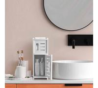 AOJEZOR Porte-papier toilette chromé pour salle de bains, toilette, avec dérouleur de papier toilette