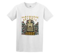 AOJIEXIAO Hawthorne Heights Skeletons Men Adult Short Sleeve White M