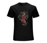AOJIEXIAO Hellboy Mens Short-Sleeve Graphic T-Shirt Black L