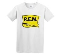 AOJIEXIAO Hoxsin REM Out of Time REM Band Cool Men Adult Short Sleeve White M
