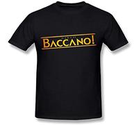 AOJIEXIAO Kaizod Yunggoo Mens Baccano! Logo T Shirt Us Size Black 3XL
