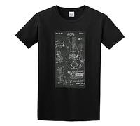 AOJIEXIAO Precision Bass Guitar Patent Bass Player Guitarist Men Simple Tshirt Black XL