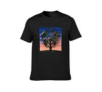 AOJIEXIAO Talk Talk Laughing Stock Men Simple Tshirt Black L