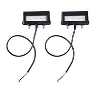 AOJO 2PCS Éclairage de Plaque D'immatriculation LED pour Remorques Voiture, Camion, Caravane, Camping-car, Moto 12v 24v, Homologué ECE, Étanche