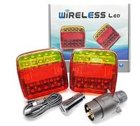 AOJO Kit Feux LED Remorque Sans Fils 7 Broches 12V