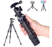 AOKA Trépied Compact léger en Fibre de Carbone avec tête sphérique à 360° pour téléphone Portable et appareils Photo compacts sans Miroir 39,9 cm/0,4 kg