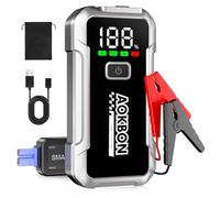 AOKBON Booster Batterie 4000A Démarreur Voiture (jusqu'à 8L Essence ou 6L Diesel) Jump Starter 12V avec Lampe LED Écran LCD Pince Intelligente Protection Multiple pour 12V Auto Moto Camion SUV