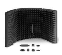 Aokeo Bouclier d'Isolation de Microphone Insonorisant de Filtre Vocal Pliable avec Isolation,Filtre Anti-Pop.Convient au Blue Yeti,Anowball Ice,Enregistrement de Microphone à Condensateur en Studio