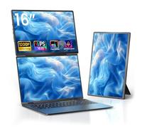 AOKER Rallonge d'écran d'ordinateur portable 16" - 1200p FHD Moniteur de voyage pour ordinateur portable HDMI USB-C Plug & Play Support rotatif à 360° amovible réglable en hauteur pour voyage/travail