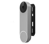 Aokicase Anti-Theft Google Nest Doorbell Doorbell Door Holder, No-Drill Mounting Bracket for Google Nest Doorbell Cover Holder Not Block Doorbell (Black) MT02