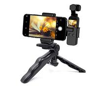 Aokicase Compatible with DJI osmo Pocket Phone Clip Selfie Stick Tripod Holder Accessories for Mounting Bracket DJI Osmo Pocket Anti-Scratch Camera Accessories Black (Tripod)