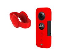 Aokicase Compatible with Insta360 One X Anti-Scratch Camera Silicone Case Protective Case for Insta 360 One X Action Anti-Scratch Camera Accessories Red (A421)