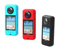 Aokicase Compatible with Insta360 One X3 Anti-Scratch Camera Silicone Case Protective Case for Insta 360 One X3 Action Anti-Scratch Camera Accessories Red (A515)