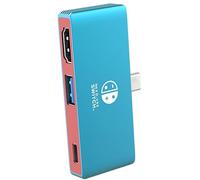 Aokicase Convertisseur USB C 3 en 1, adaptateur portable USB C vers HDMI pour Nintendo Switch/Switch OLED/MacBook/ordinateur portable/iPad Pro/téléphone Android, adaptateur de type C vers HDMI de