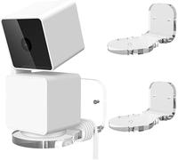 Aokicase for Blink Mini Pan-Tilt Camera Wall Mount for Mounting The Camera on Walls Or Ceilings, Drilling, Wall Mount Made of Stainless Steel (Transparent) Pack of 2