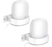 Aokicase for Google Nest WiFi Pro Holder Desktop Stand Holder Accessories with Integrated Cable Management, Smart Home Speaker Accessories Rack, Space Saving (Google Nest WiFi Pro, White) 2 Pieces