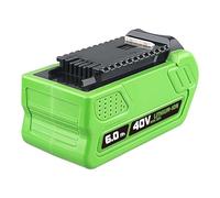 Aokicase Greenworks Batterie Li-ion de rechange pour outils électriques 29462 29252 20202 22262 25312 25322 20642 22272 27062 21242 6 Ah 6 Ah