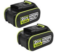 Aokicase Lot de 2 batteries de rechange 20 V MAX pour Worx, outils d'alimentation sans fil Worx, WA3016, WA307, WU535 Lithium-ion (6000 mAh)