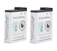 Aokicase Lot de 2 batteries de rechange intelligentes pour drone DJI Action 6 / Action 5 Pro / Osmo 360/4 / 3, 2100 mAh / 4,45 V / 36,4 g / 8,13 Wh