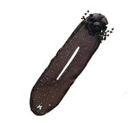 AOKID Pince à cheveux, chignon brodé à la main, chignon Deft Twister, rouleau à chignon floral, tissu transparent pour cheveux longs et épais, accessoires pour femmes et filles B