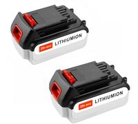 Aokikeisu Lot de 2 batteries de rechange pour Black & Decker 20 V, pour outils électriques LBXR20 LBXR20-OPE LB20 LBX20 LB2X4020-OPE LBX4020 BL2018, batterie Li-ion 4,0 Ah (5000 mAh, lot de 2)