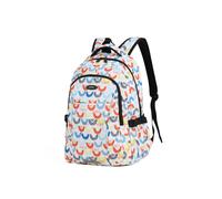 Aoking Sac à dos mélange de couleurs / blanc, Taille One Size
